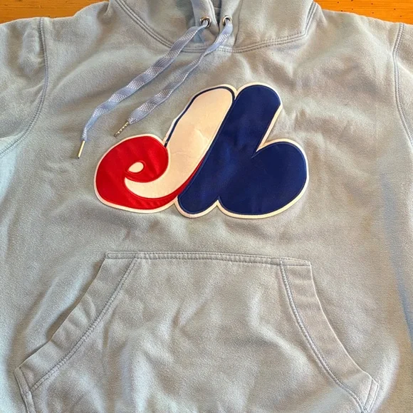 Light Blue Montreal Expos Hoodie - Picture 2 of 4